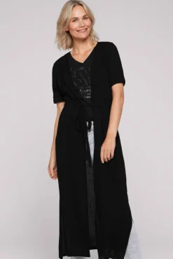Damen CAMP DAVID & SOCCX Feinstrick-Cardigan mit Rücken-Print