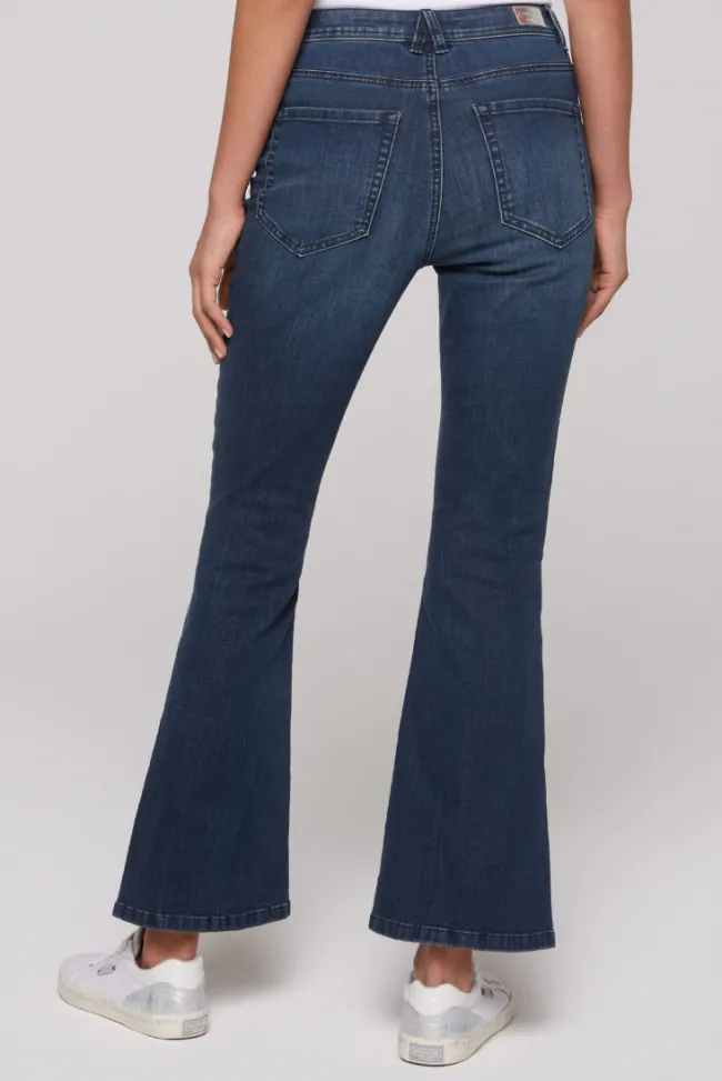 Damen CAMP DAVID & SOCCX Flared Jeans PA:LA Regular Fit deep sea