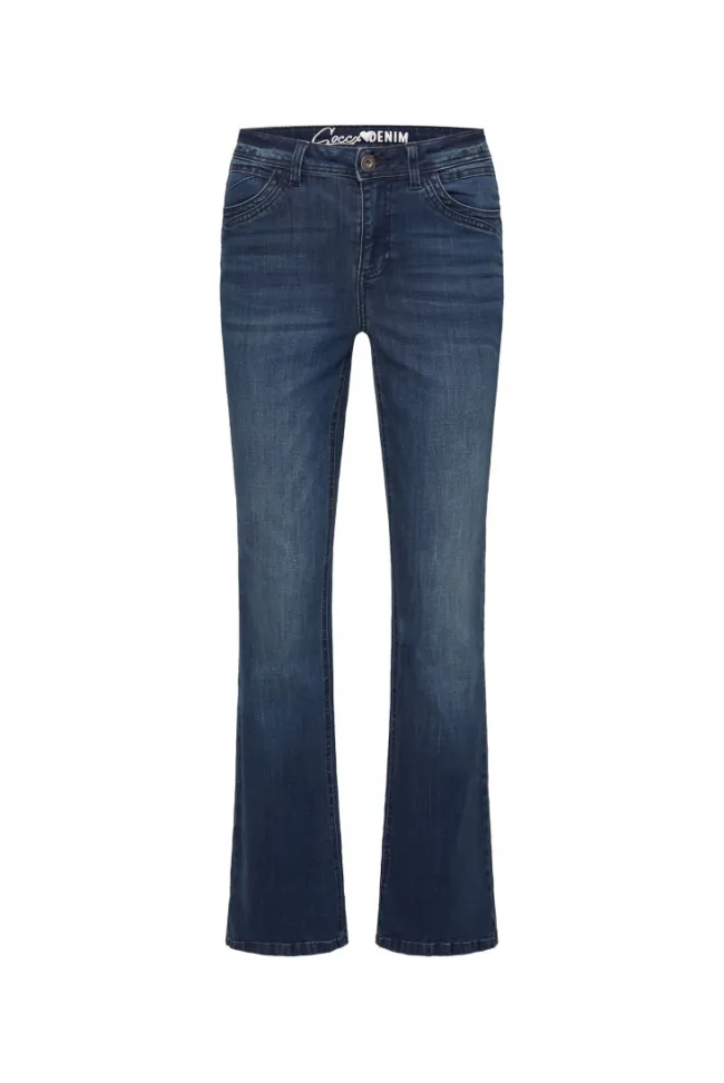 Damen CAMP DAVID & SOCCX Flared Jeans PA:LA Regular Fit deep sea
