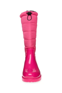 Damen CAMP DAVID & SOCCX Gefütteter Gummistiefel mit Steppschaft neon pink