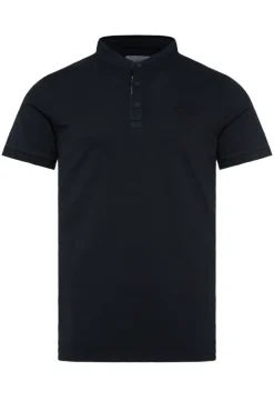 Herren CAMP DAVID & SOCCX Henley-Shirt im Polo-Stil blue navy