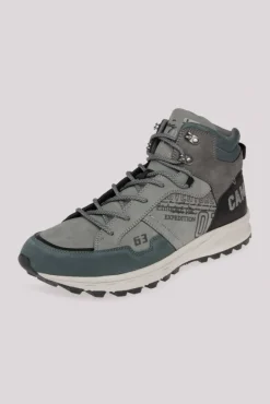 Herren CAMP DAVID & SOCCX High Top Hiking Sneaker mit Logo Artworks deep forest
