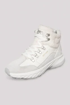 Damen CAMP DAVID & SOCCX High Top Sneaker mit Kunstfell-Details