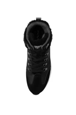Damen CAMP DAVID & SOCCX High Top Sneaker mit Kunstfell-Details