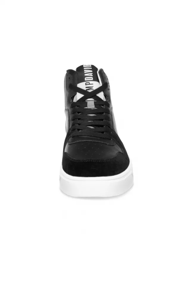Herren CAMP DAVID & SOCCX Hightop Sneaker im Materialmix mit Rubber Logos