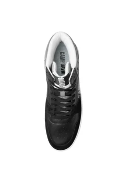 Herren CAMP DAVID & SOCCX Hightop Sneaker im Materialmix mit Rubber Logos