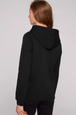 Damen CAMP DAVID & SOCCX Hoodie aus Interlock mit Artwork und Tapes
