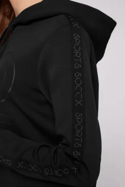Damen CAMP DAVID & SOCCX Hoodie aus Interlock mit Artwork und Tapes