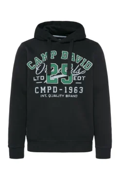 Herren CAMP DAVID & SOCCX Hoodie mit Artwork im Retro-Style
