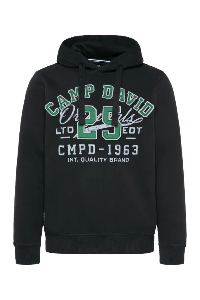 Herren CAMP DAVID & SOCCX Hoodie mit Artwork im Retro-Style