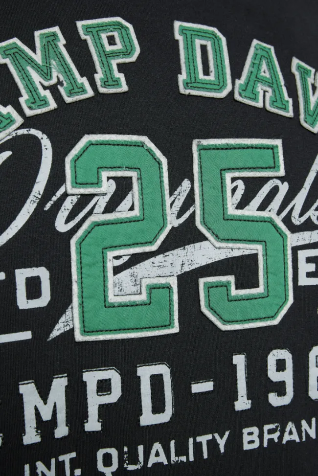 Herren CAMP DAVID & SOCCX Hoodie mit Artwork im Retro-Style