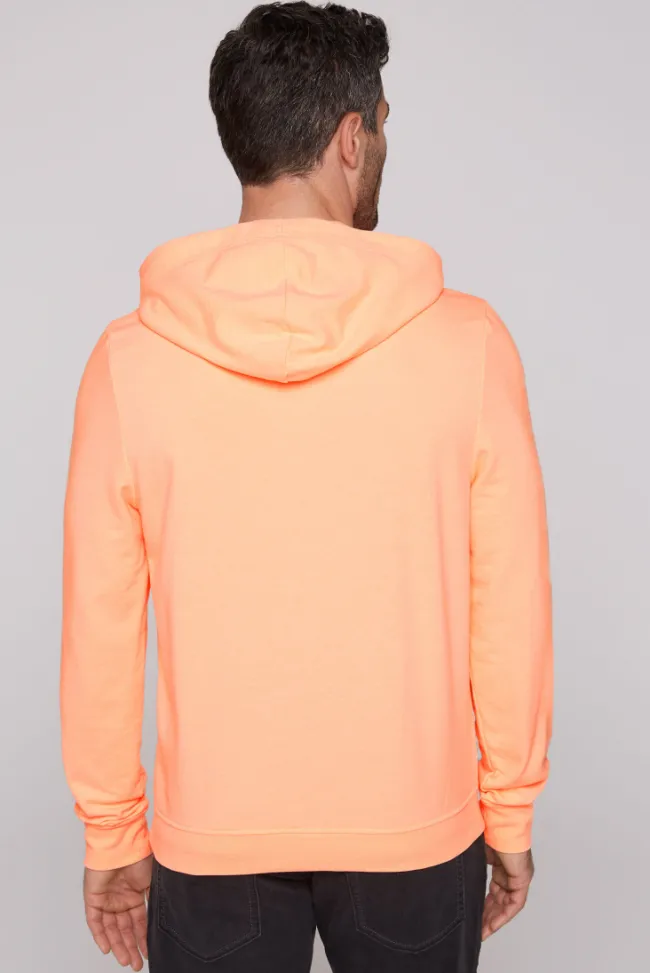 Herren CAMP DAVID & SOCCX Hoodie mit Label Print speed orange