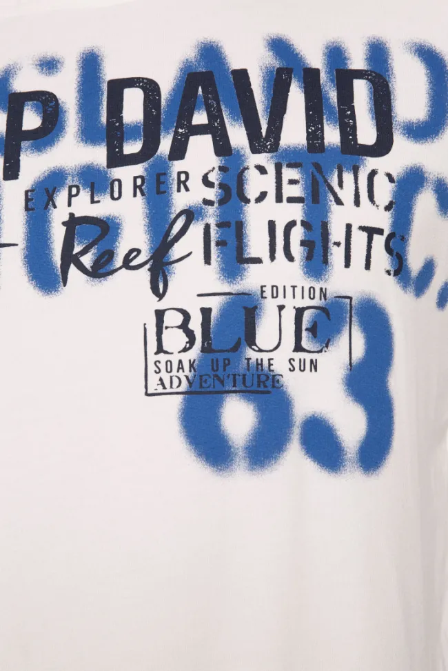 Herren CAMP DAVID & SOCCX Hoodie mit Spray-Effekt-Artwork