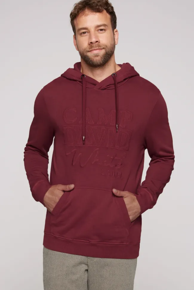 Herren CAMP DAVID & SOCCX Hoodie mit tonigem Logo Artwork