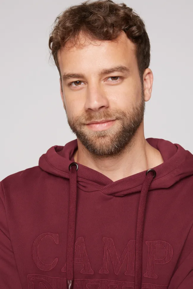 Herren CAMP DAVID & SOCCX Hoodie mit tonigem Logo Artwork