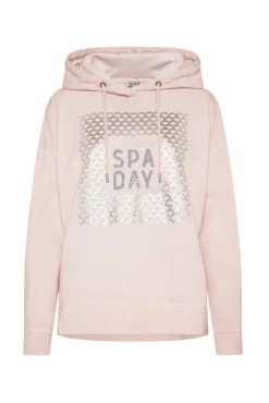 Damen CAMP DAVID & SOCCX Hoodie Oil Dyed mit Artwork rose blush