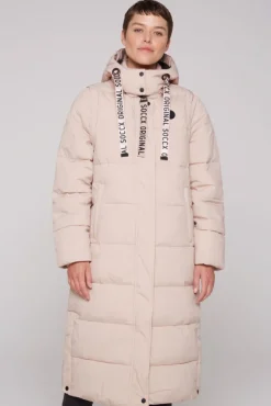 Damen CAMP DAVID & SOCCX 2-in-1 Puffer Coat und Weste light beige