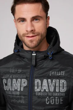 Herren CAMP DAVID & SOCCX 2-in-1  Softshelljacke mit abtrennbaren Ärmeln /