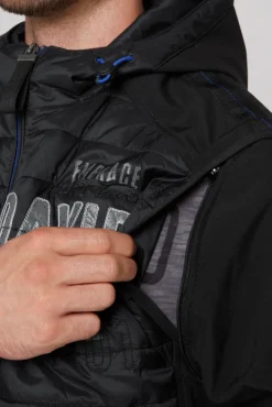 Herren CAMP DAVID & SOCCX 2-in-1  Softshelljacke mit abtrennbaren Ärmeln /