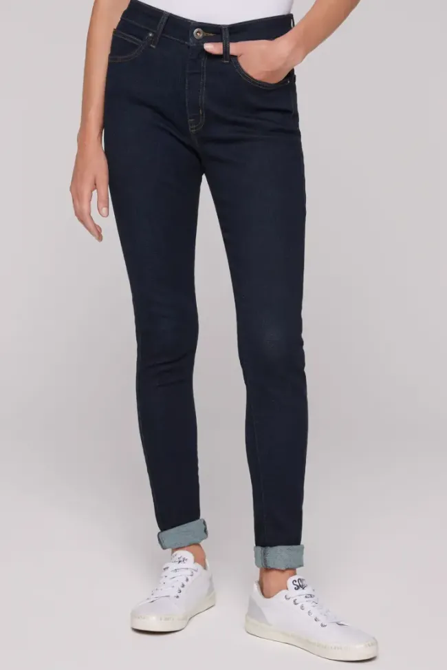 Damen CAMP DAVID & SOCCX Jeans AL:ICE Slim Fit dark blue