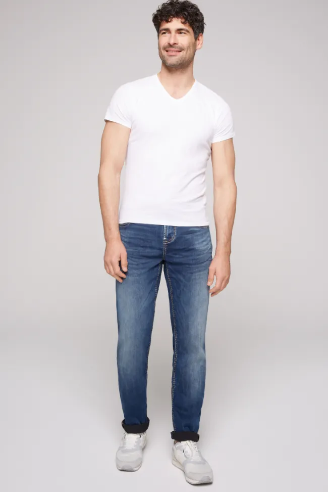 Herren CAMP DAVID & SOCCX Jeans BR:AD Regular Fit authentic blue