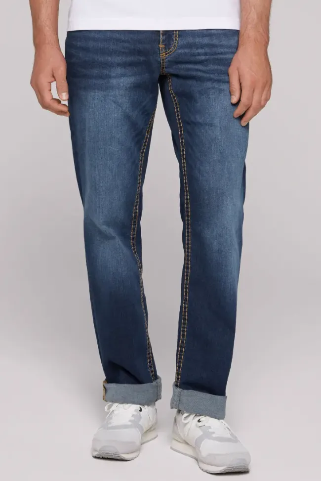 Herren CAMP DAVID & SOCCX Jeans CO:NO Comfort Fit blue used