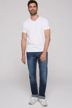 Herren CAMP DAVID & SOCCX Jeans CO:NO Comfort Fit blue used