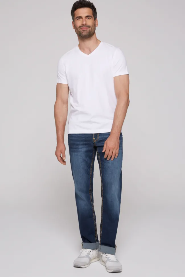 Herren CAMP DAVID & SOCCX Jeans CO:NO Comfort Fit blue used