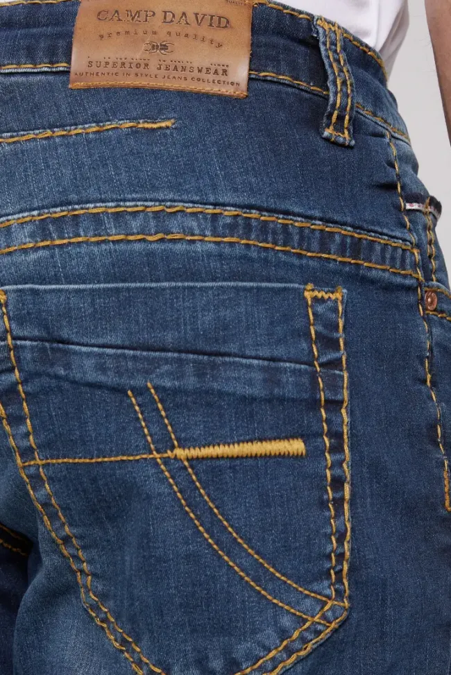 Herren CAMP DAVID & SOCCX Jeans CO:NO Comfort Fit blue used