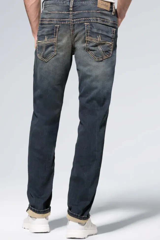 Herren CAMP DAVID & SOCCX Jeans CO:NO Comfort Fit blue black jogg