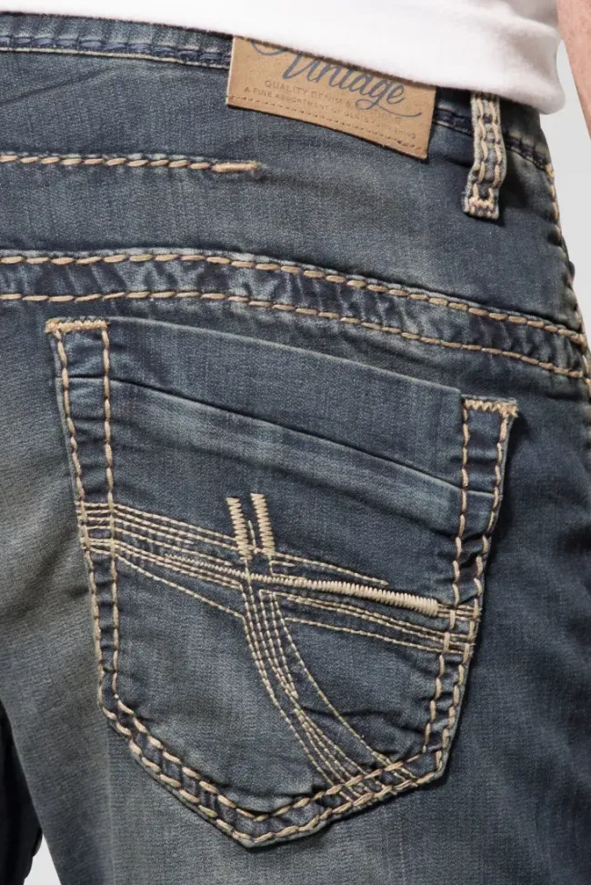 Herren CAMP DAVID & SOCCX Jeans CO:NO Comfort Fit blue black jogg