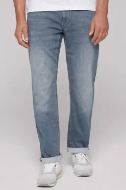 Herren CAMP DAVID & SOCCX Jeans CO:NO Comfort Fit grey blue used jogg