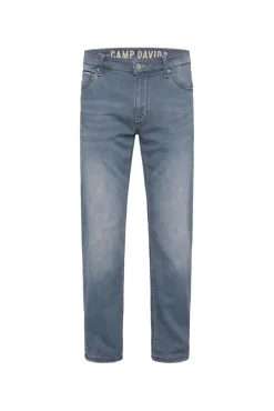 Herren CAMP DAVID & SOCCX Jeans CO:NO Comfort Fit grey blue used jogg