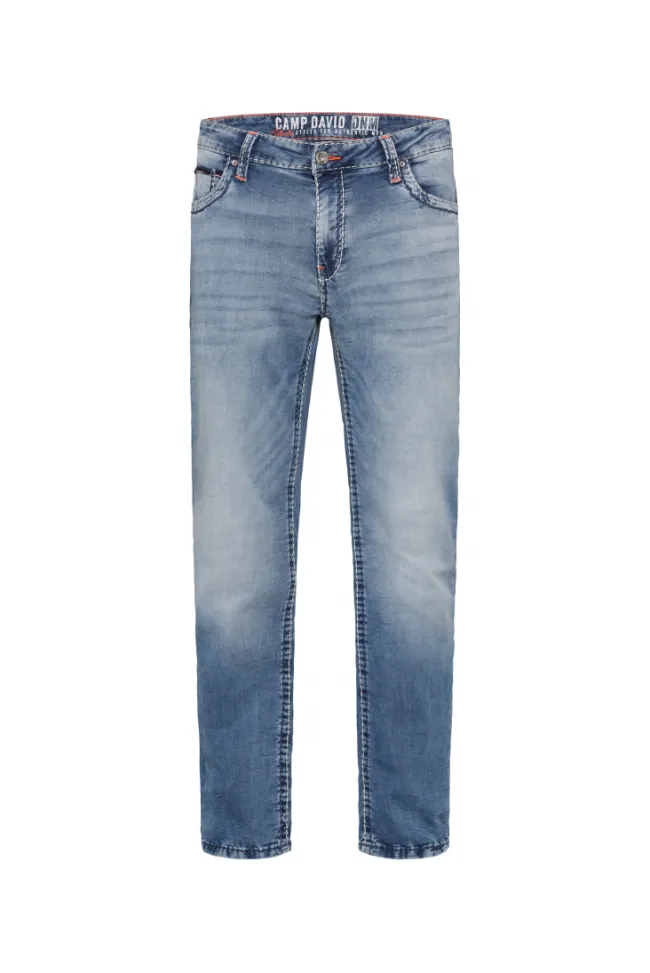 Herren CAMP DAVID & SOCCX Jeans CO:NO Comfort Fit light blue jogg