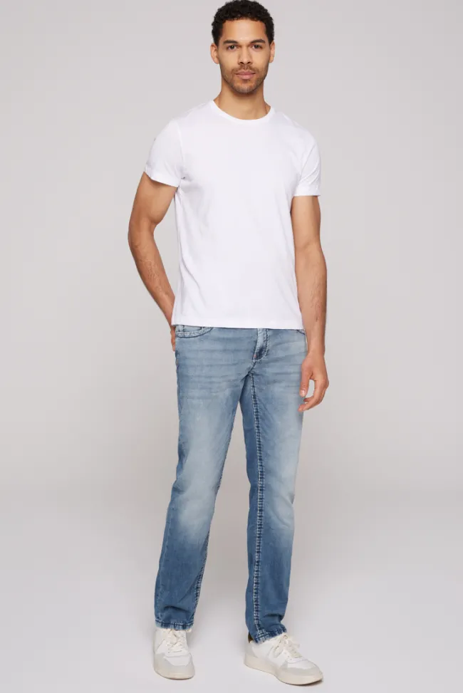Herren CAMP DAVID & SOCCX Jeans CO:NO Comfort Fit light blue jogg