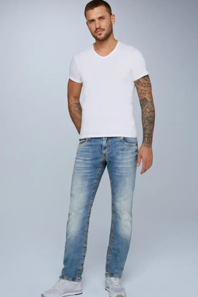 Herren CAMP DAVID & SOCCX Jeans CO:NO Comfort Fit light vintage