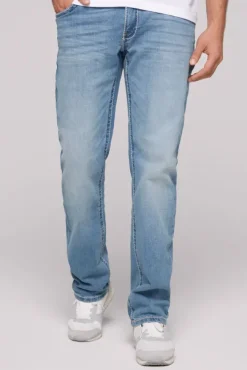 Herren CAMP DAVID & SOCCX Jeans CO:NO Comfort Fit light stone used