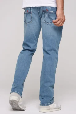 Herren CAMP DAVID & SOCCX Jeans CO:NO Comfort Fit light stone used