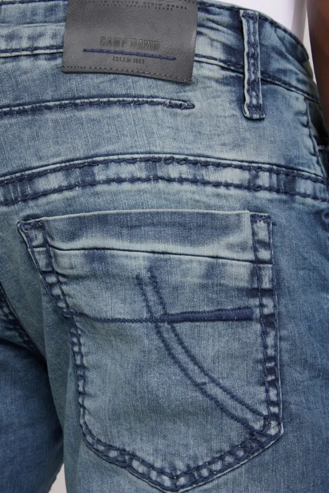 Herren CAMP DAVID & SOCCX Jeans CO:NO Comfort Fit medium blue vintage