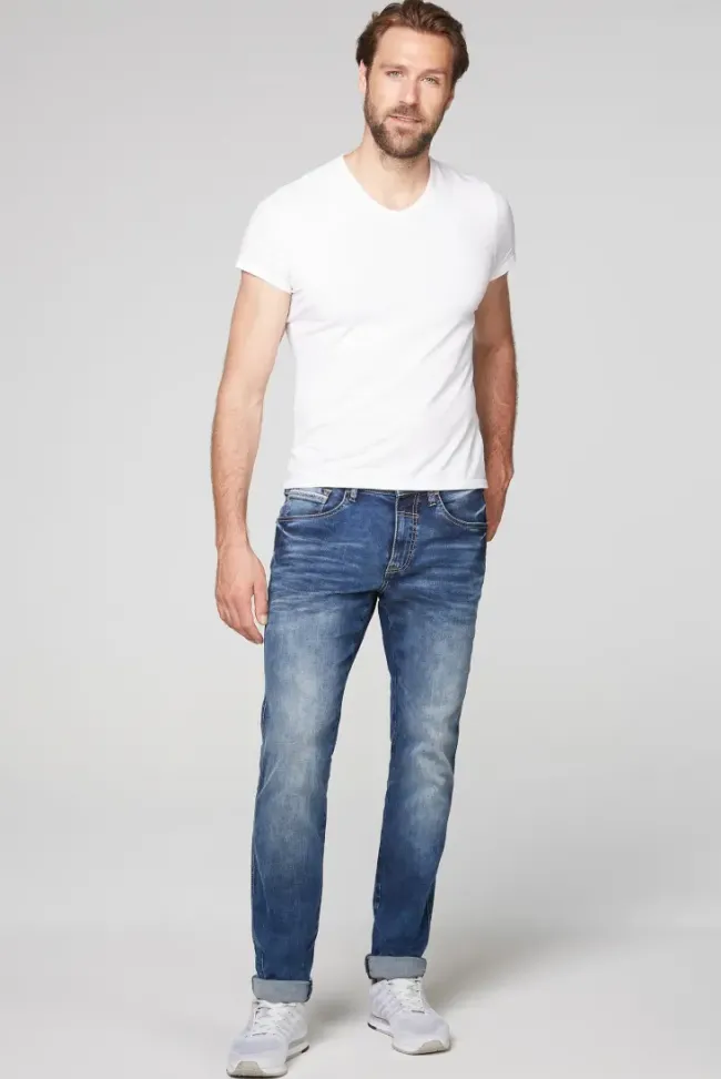 Herren CAMP DAVID & SOCCX Jeans DA:VD Regular Fit blue vintage