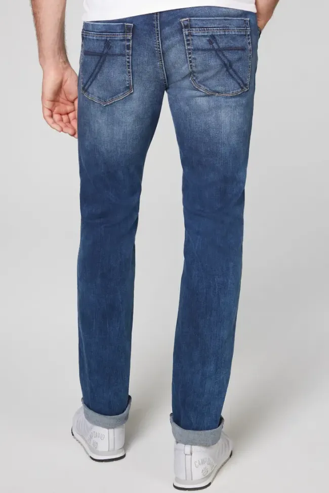 Herren CAMP DAVID & SOCCX Jeans DA:VD Regular Fit blue vintage