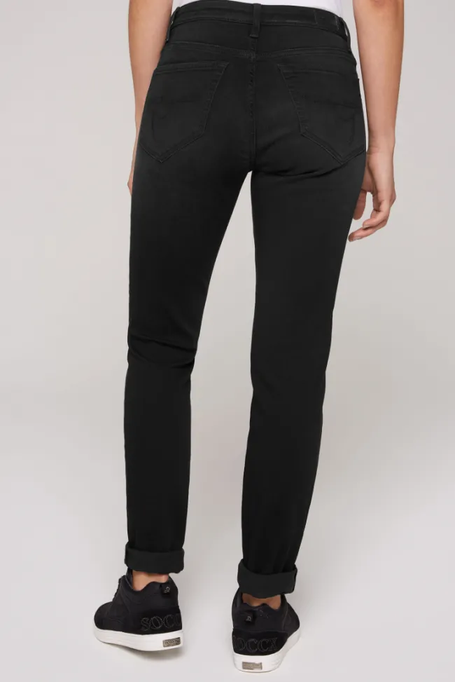 Damen CAMP DAVID & SOCCX Jeans HE:DI Slim Fit black used