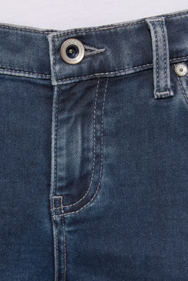 Damen CAMP DAVID & SOCCX Jeans HE:DI Slim Fit blue black jogg