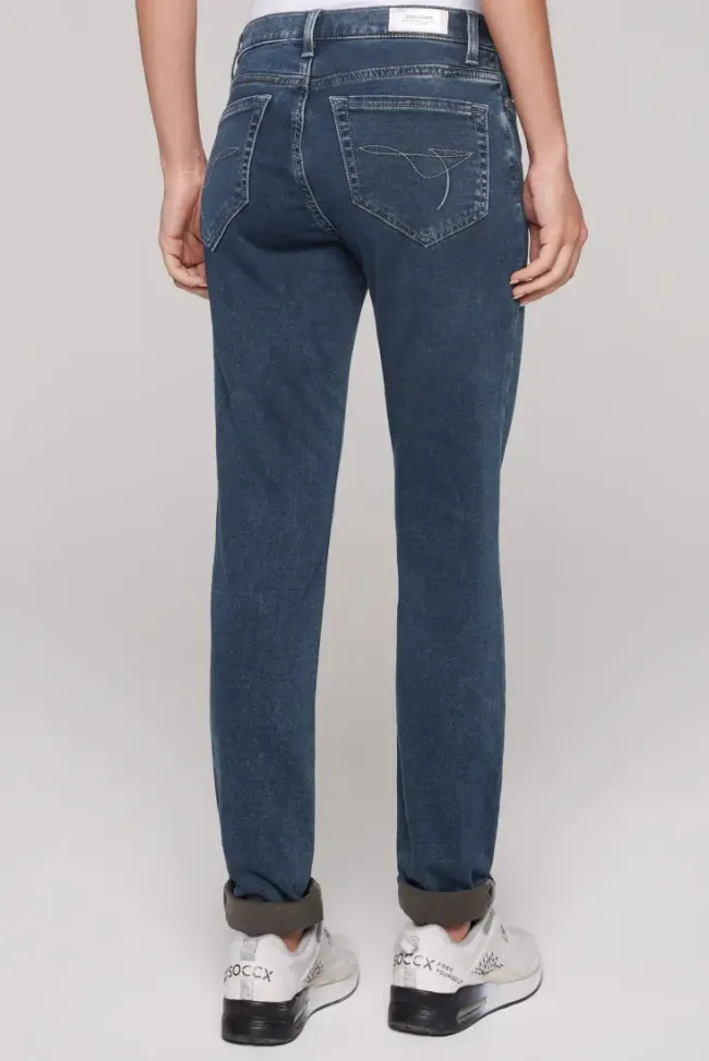 Damen CAMP DAVID & SOCCX Jeans HE:DI Slim Fit blue black jogg