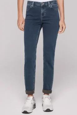 Damen CAMP DAVID & SOCCX Jeans HE:DI Slim Fit blue black jogg