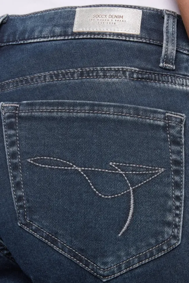 Damen CAMP DAVID & SOCCX Jeans HE:DI Slim Fit blue black jogg