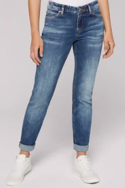 Damen CAMP DAVID & SOCCX Jeans HE:DI Slim Fit blue used