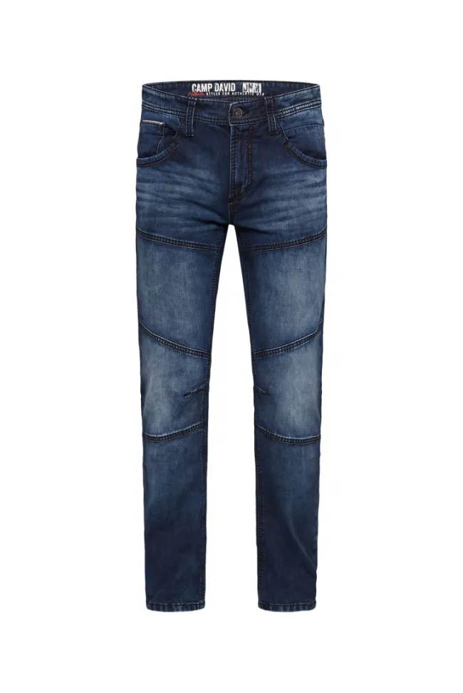 Herren CAMP DAVID & SOCCX Jeans HE:RY Regular Fit blue vintage jogg