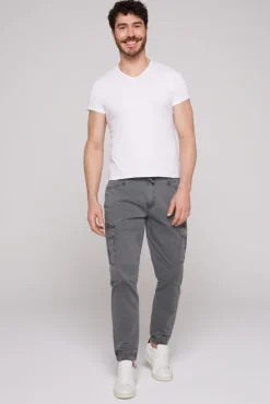 Herren CAMP DAVID & SOCCX Jeans JO:GY Regular Fit grey wash