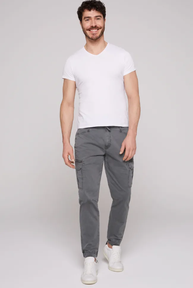 Herren CAMP DAVID & SOCCX Jeans JO:GY Regular Fit grey wash